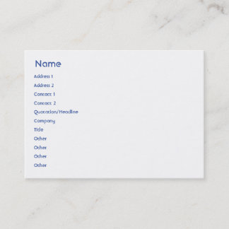 Israel - Chubby Business Card