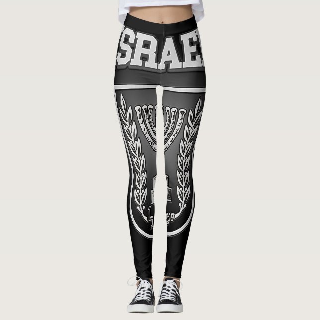 Israel Coat of Arms Leggings (Front)