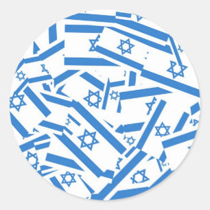 Israel Collage Classic Round Sticker