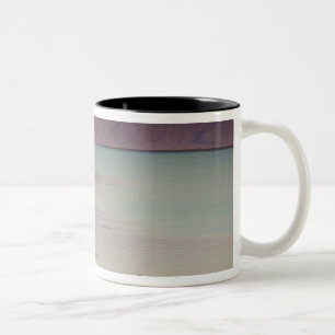 Israel, Dead Sea, Ein Bokek, Dead Sea, dusk Two-Tone Coffee Mug