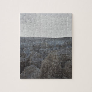 Israel, Dead Sea, rock formations Jigsaw Puzzle