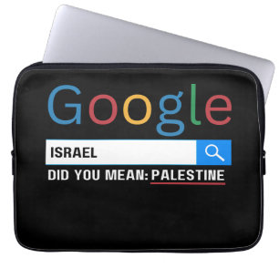 israel did you mean Palestine research graghic tee Laptop Sleeve