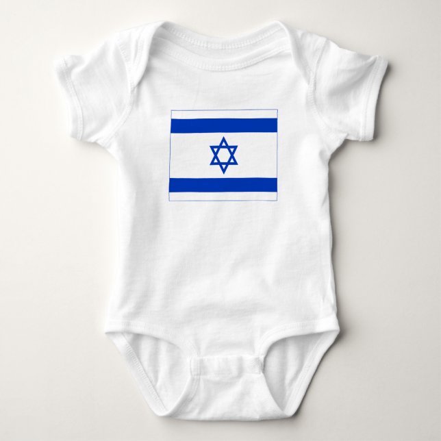 Israel Flag Baby Bodysuit (Front)