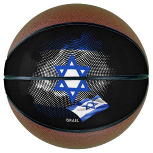 Israel flag basketball