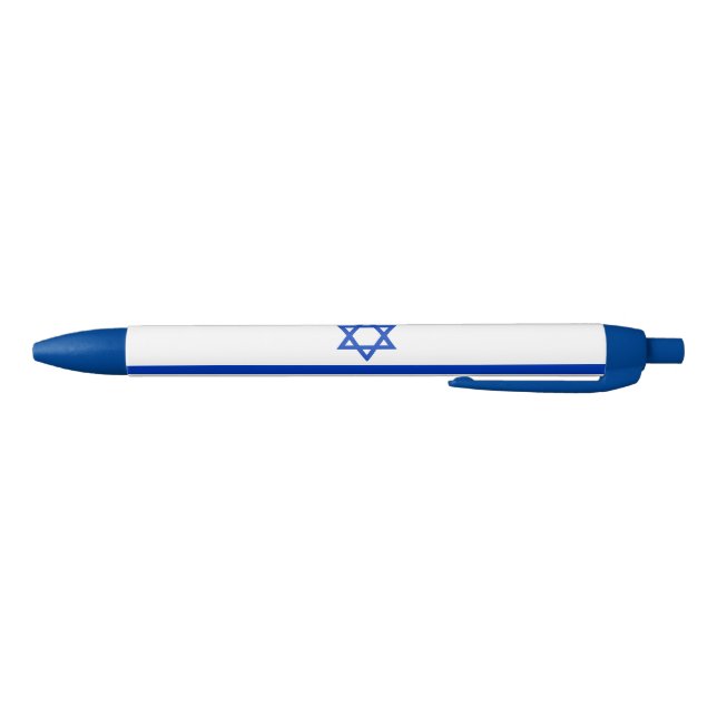 Israel Flag Black Ink Pen (Bottom)