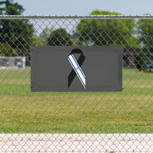 Israel flag black ribbon memorial dark grey banner