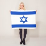 Israel flag blue Star of David Fleece Blanket<br><div class="desc">Israel Israeli flag The blue stripes are intended to symbolise the stripes on a tallit, the traditional Jewish prayer shawl. The portrayal of a Star of David on the flag of the State of Israel is a widely acknowledged symbol of the Jewish people and of Judaism. #israel #bluestar #starofdavid #judaism...</div>