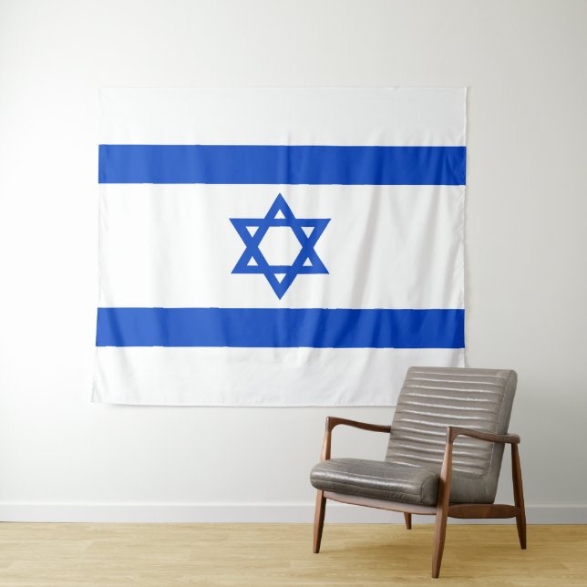 Israel flag blue Star of David Tapestry (In Situ (Horizontal))