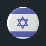 Israel Flag Button<br><div class="desc">This gorgeous button features an image of the Israeli flag. Show your support or pride for Israel with this wonderful button.</div>