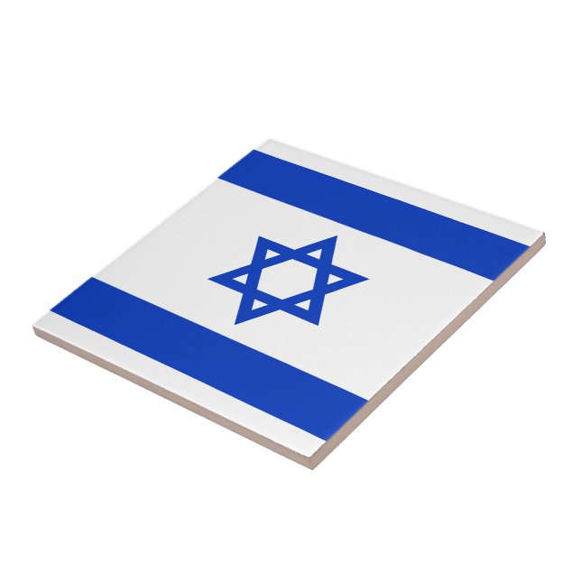 Israel Flag Ceramic Tile (Side)