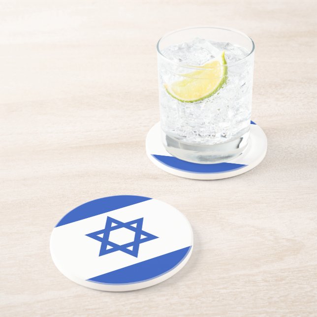 Israel flag coaster (Side)