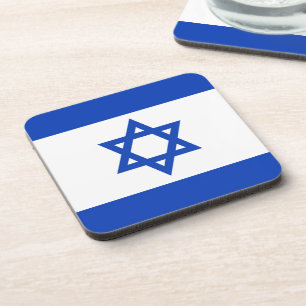 Israel flag coaster