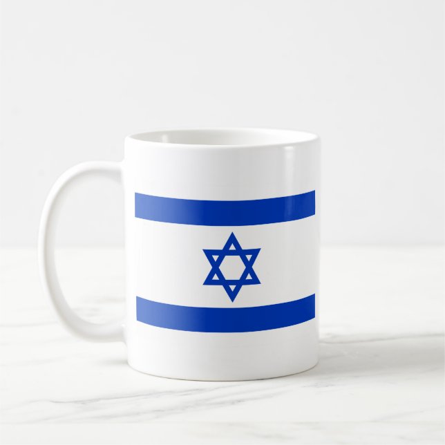 Israel Flag Coffee Mug (Left)
