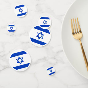 Israel flag confetti
