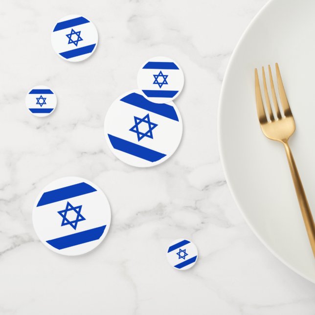 Israel flag  confetti (Group)