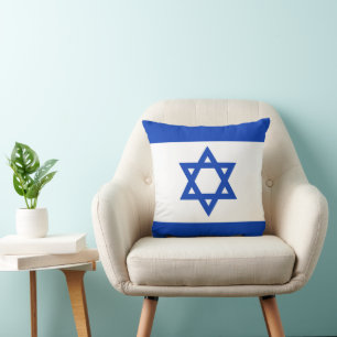 Israel flag cushion