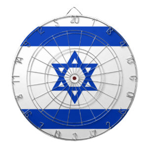 Israel flag dartboard