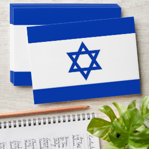 Israel flag envelope