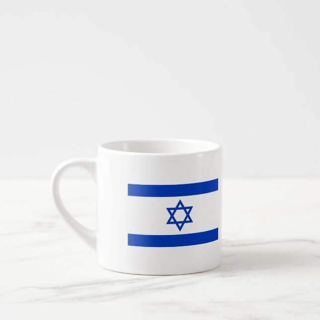 Israel Flag Espresso Cup (Left)