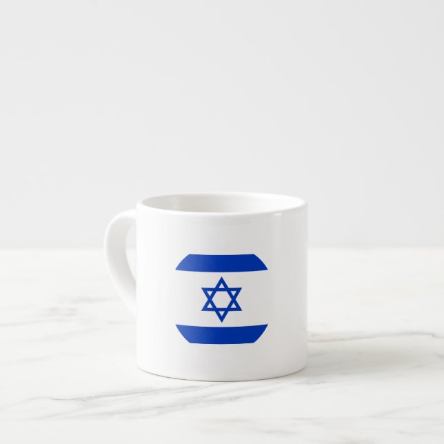 Israel Flag Espresso Cup (Front Left)