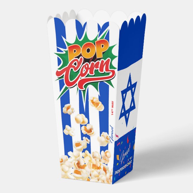 Israel flag favour box (Back)