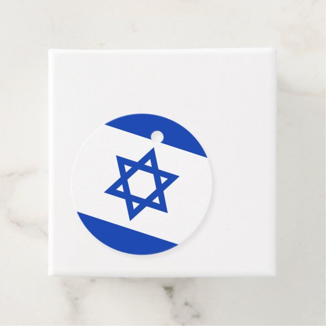 Israel flag favour tags (In Situ)