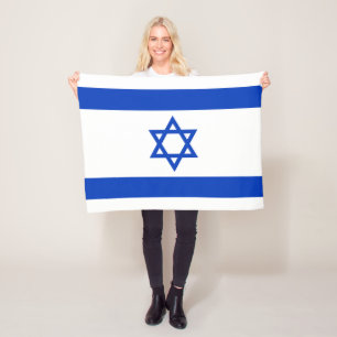 Israel Flag Fleece Blanket