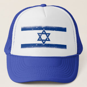 Israel Flag Grungge Trucker Hat