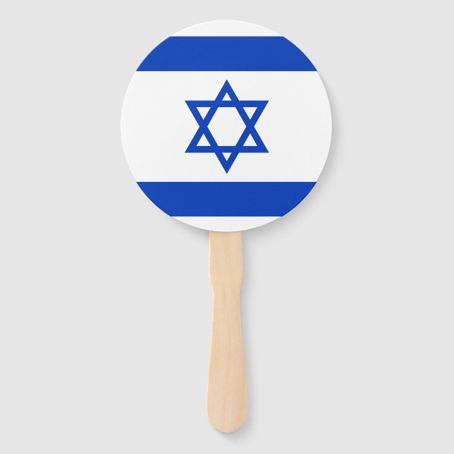 Israel Flag Hand Fan (Front)