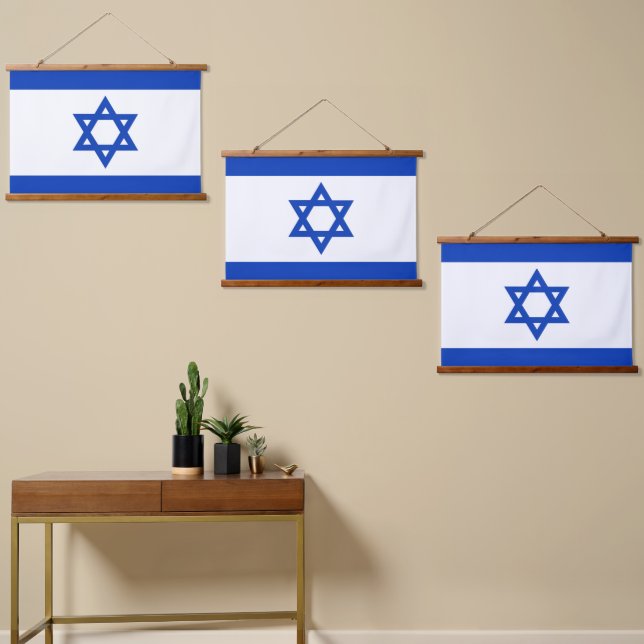Israel flag hanging tapestry (Asymmetrical)