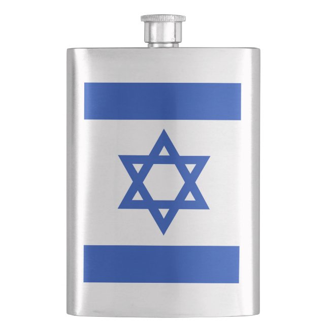 Israel flag hip flask (Front)