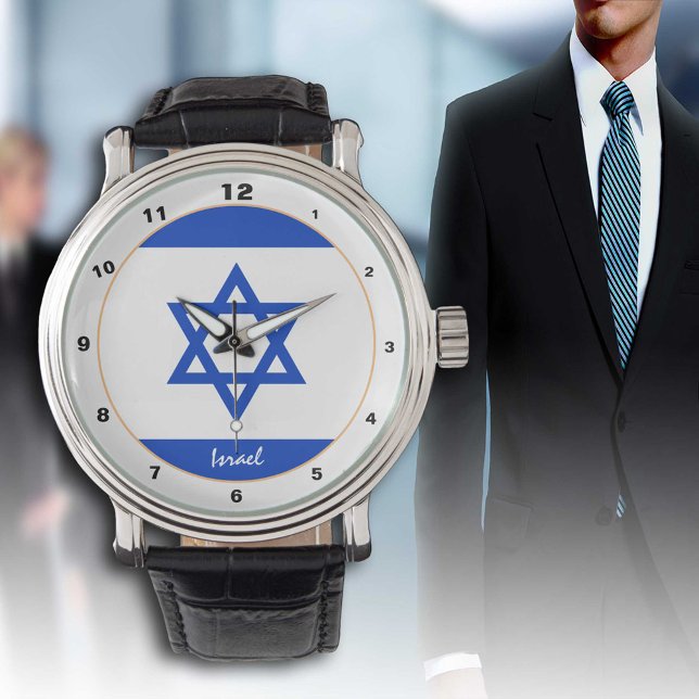 Israel Flag & Israel trendy fashion /design watch (Creator Uploaded)