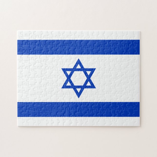 Israel Flag Jigsaw Puzzle (Horizontal)