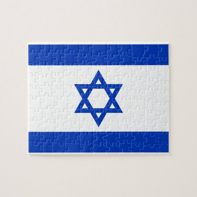 Israel Flag Jigsaw Puzzle (Horizontal)