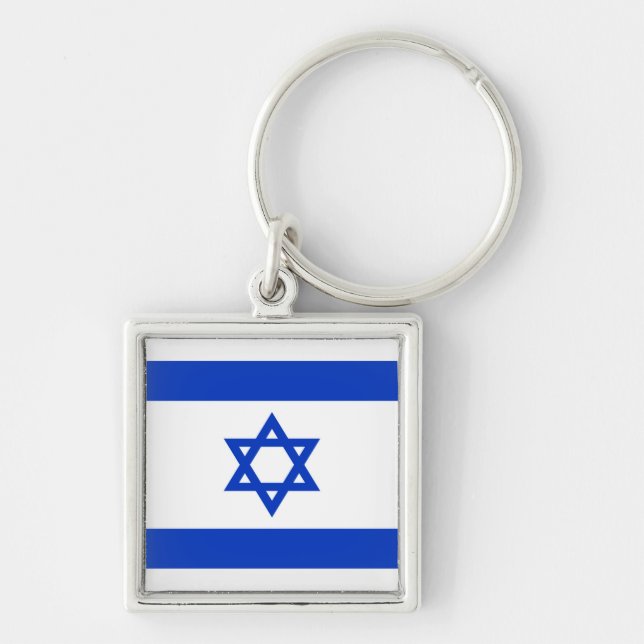 Israel Flag Key Ring (Front)