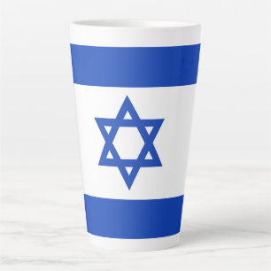 Israel flag latte mug