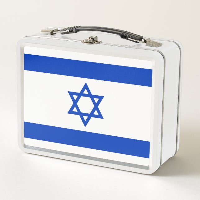 Israel Flag Metal Lunch Box (Front)