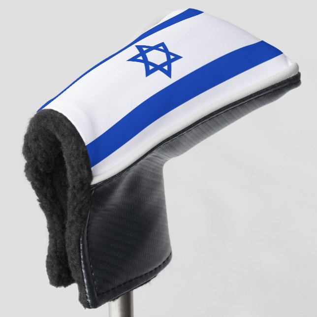 Israel flag modern patriotic golf head cover (3/4 Front)