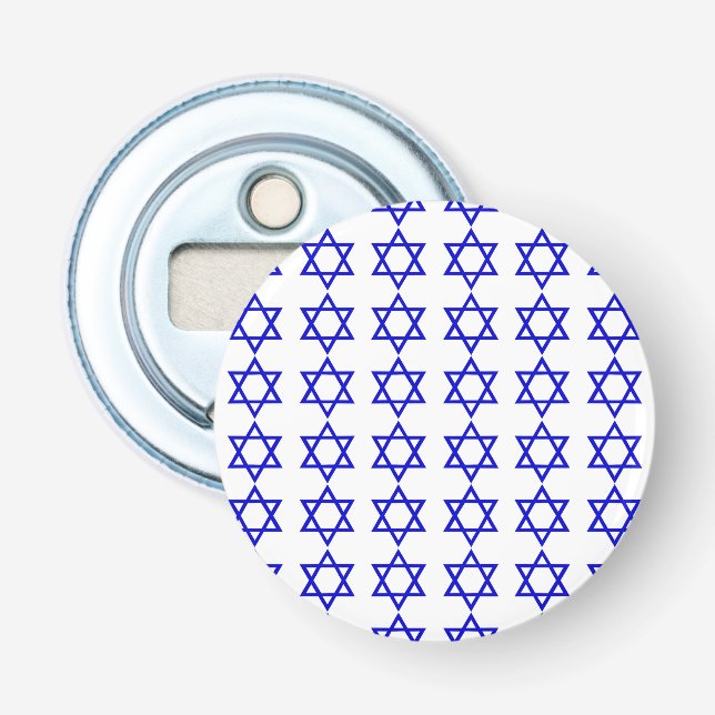 Israel flag pattern bottle opener (Front)