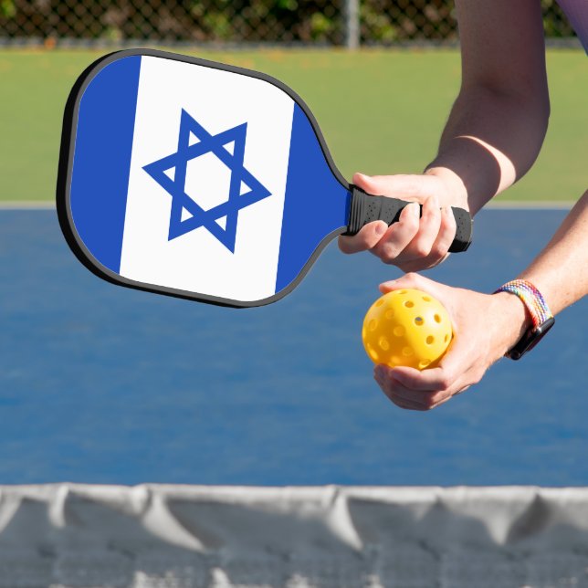 Israel flag pickleball paddle (Insitu)