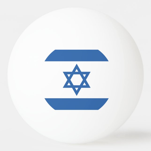 Israel Flag Ping Pong Ball (Front)