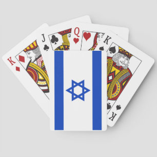 Israel flag playing cards