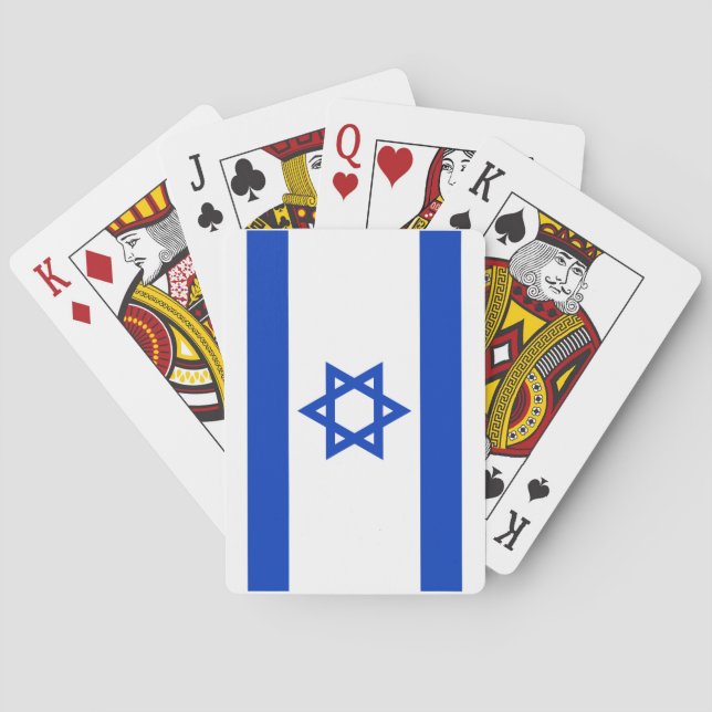 Israel flag playing cards (Back)