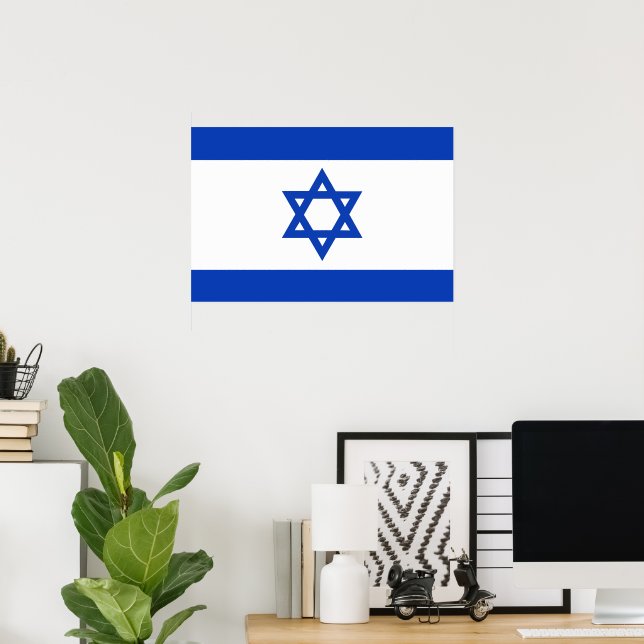 Israel flag poster (Home Office)