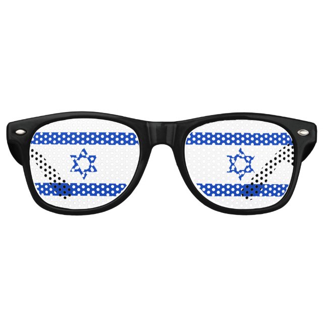 Israel flag  retro sunglasses (Front)