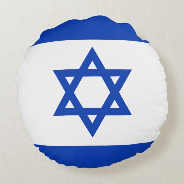 Israel flag round cushion (Back)