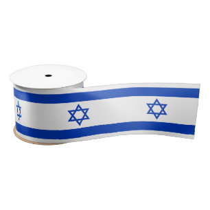 Israel Flag Satin Ribbon
