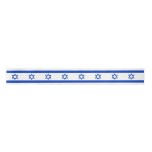 Israel Flag Satin Ribbon