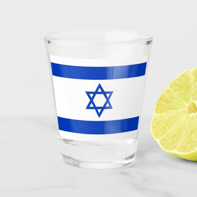 Israel Flag Shot Glass (Front)