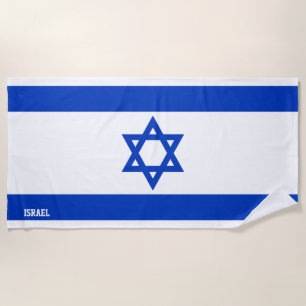 Israel Flag Splendid Patriotic Beach Towel